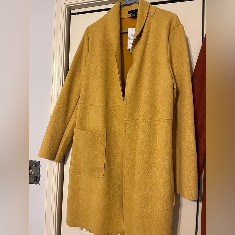 Faux Leather Jacket full length
